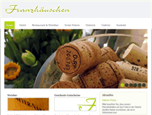 Tablet Screenshot of franzhaeuschen.de